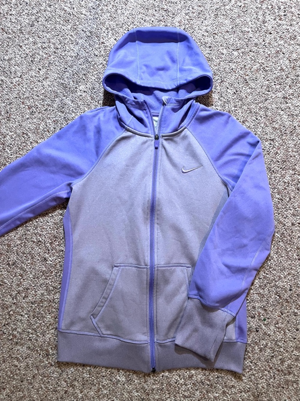 Nike Women’s Purple Two-Tone Full-Zip Hoodie Jacket